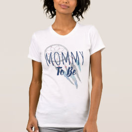 Mommy To Be Blue Bohoドリームキャッチャー Tシャツ