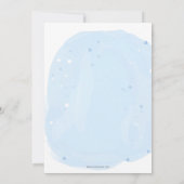 Mommy to Be Blue Its a Boy Baby Shower Invitation 招待状 (裏面)