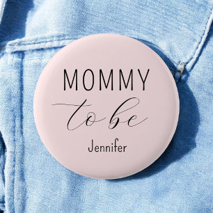 Mommy to be Blue Pink赤ちゃんシャワーボタン 缶バッジ