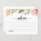 Mommy-to-be-Cardベビーシャワーパーティーのアドバイス (正面/裏面)