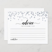 Mommy-to-be-Cardベビーシャワーパーティーのアドバイス (正面/裏面)