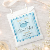 Mommy To Be Cute Whale Baby Shower フェイバーバッグ (クリップ留めされた状態)