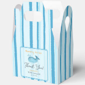 Mommy To Be Cute Whale Baby Shower フェイバーボックス (見開き)