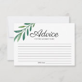 Mommy-to-Be-Greenery Baby Showerのアドバイス 招待状 (正面)