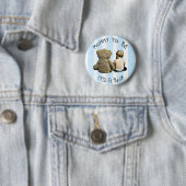 Mommy to be, Its a boy, Baby Shower Button 缶バッジ (インサイチュ)