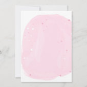 Mommy to Be Pink Its a Girl Baby Shower 招待状 (裏面)