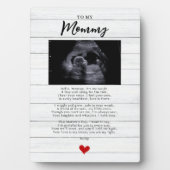 Mommy to be Ultrasoundソノグラムバンプ詩 フォトプラーク (正面)