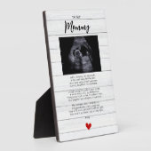 Mommy to be Ultrasoundソノグラムバンプ詩 フォトプラーク (側面)