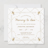 Mommy To Beat Honey Baby Shower 招待状 (正面)