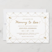 Mommy To Beat Honey Baby Shower 招待状 (正面)