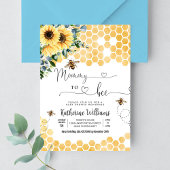 Mommy To Beat Honey Bee Baby Shower 招待状