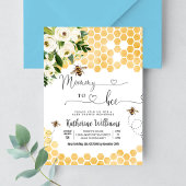 Mommy To Beat Honey Bee Baby Shower 招待状