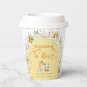 Mommy to Beeかわいいのまわりに赤ちゃんシャワー 紙コップ (裏面)