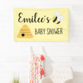 Mommy To Beeのまわりにガールベビーシャワー 横断幕 (インサイチュ)