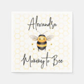 Mommy to Beeハニカムベ男女兼用ビーシャワー スタンダードカクテルナプキン (正面)