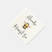 Mommy to Beeハニカムベ男女兼用ビーシャワー スタンダードカクテルナプキン (角)