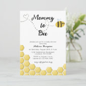 Mommy to Beeハニカムベ男女兼用ビーシャワー 招待状 (スタンド正面)