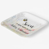 Mommy-to-Beeフローラベビーガールシャワー ペーパープレート (傾斜あり)