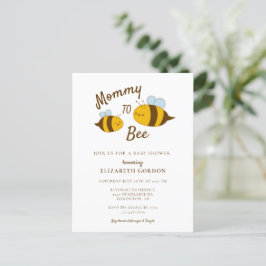 Mommy to Bee赤ちゃんシャワーかわいいかわいいニュートラル ポストカード