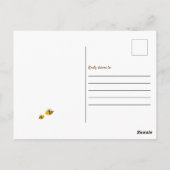 Mommy to Bee赤ちゃんシャワーかわいいかわいいニュートラル ポストカード (裏面)