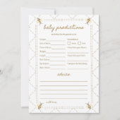 Mommy To Bee赤ちゃんシャワーベビー特徴ゲームカード 招待状 (正面)