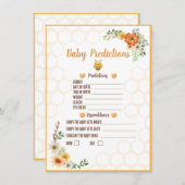 Mommy to Bee赤ちゃんシャワー予測ゲーム エンクロージャーカード (正面/裏面)