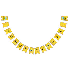 Mommy to Bee赤ちゃんシャワー旗バナー バンティングフラッグ