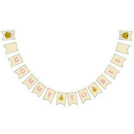 Mommy to Bee赤ちゃんシャワー旗バナー バンティングフラッグ