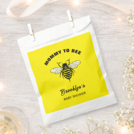 Mommy To Bee赤ちゃんシャワー黄色クール黒 フェイバーバッグ