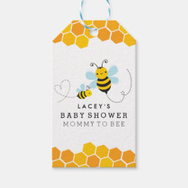 Mommy To Bee チェブロン ベビーシャワー ギフトタグ