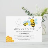 Mommy To Bee ベビーシャワー招待状 招待状 (スタンド正面)