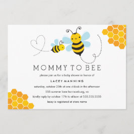 Mommy To Bee ベビーシャワー招待状 招待状