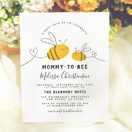 Mommy To Bee ベビーシャワー インビテーションポストカード