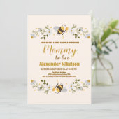 Mommy to bee ベビーシャワー 招待状 (スタンド正面)