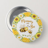 Mommy to Bee ベビーシャワー 缶バッジ (正面&裏面)