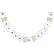 "Mommy to Bee"赤ちゃんシャワーバナー – バンティング国旗