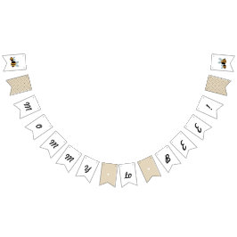 "Mommy to Bee"赤ちゃんシャワーバナー – バンティング国旗 バンティングフラッグ