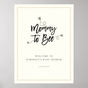 Mommy To Bee Baby Showerへようこそ ポスター
