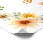 Mommy To Bee Baby Showerウェルカムサイン ポスター (角)