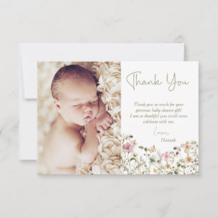 Mommy to Bee Baby Shower サンキューカード