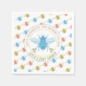 Mommy to Bee Baby Shower スタンダードカクテルナプキン (正面)
