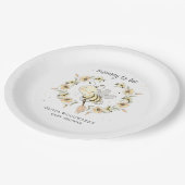 Mommy To Bee Baby Shower  ペーパープレート (アングル)