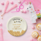 Mommy To Bee Baby Shower ペーパープレート (パーティー)