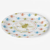 Mommy to Bee Baby Shower ペーパープレート (アングル)