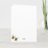 Mommy to Bee Baby Shower 招待状 (裏面)