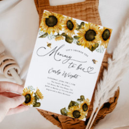 Mommy to Bee Baby Shower 招待状