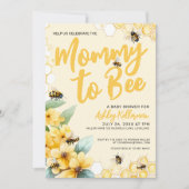 Mommy to BEE Baby Shower 招待状 (正面)