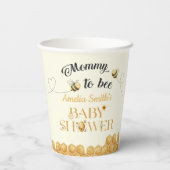 Mommy To Bee Baby Shower 紙コップ (裏面)
