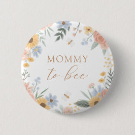 Mommy to Bee Baby Shower 缶バッジ