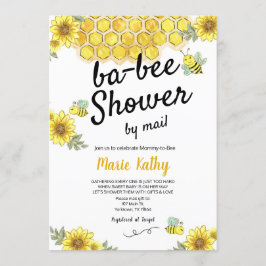 Mommy-to-Bee Baby Shower by mail 招待状